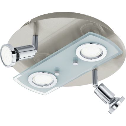 Eglo 32001 - LED-kattovalaisin PAWEDO 1 4xGU10-LED/3W/230V