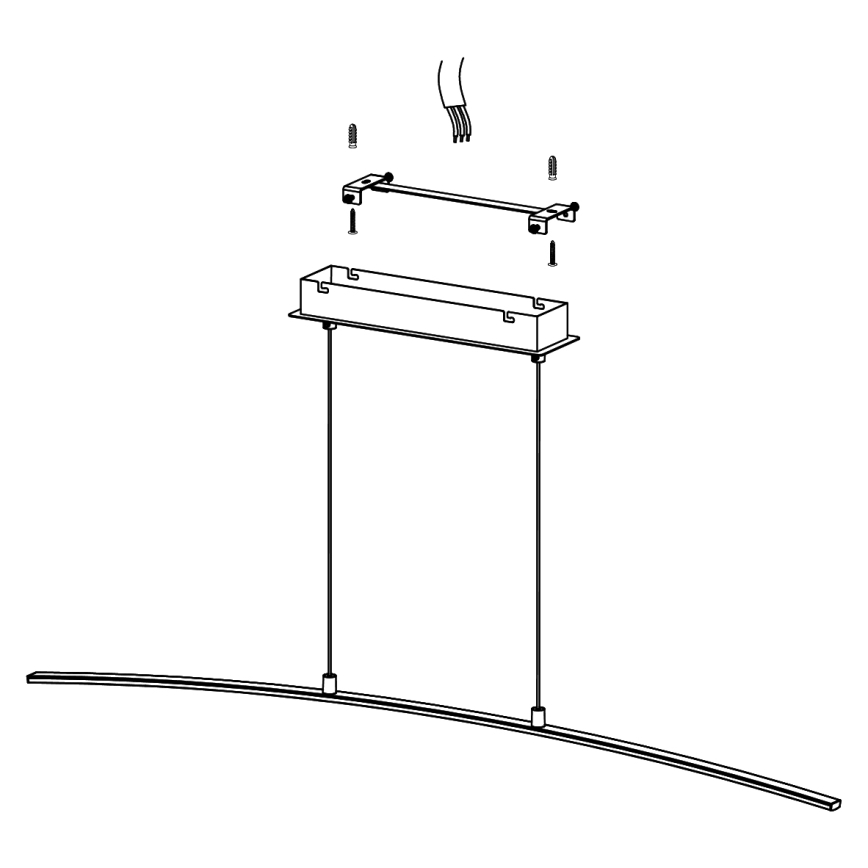 Eglo 32048 - LED-kattokruunu LASANA LED/14W/230V