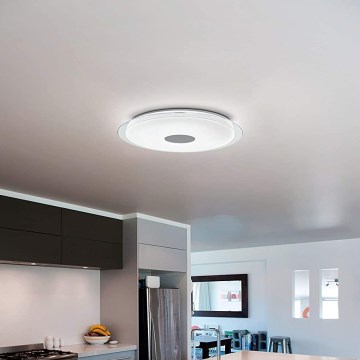 Eglo 32344 - LED RGBW himmennettävä kattovalaisin LANCIANO-C LED/53W/230V 2700-6500K + kaukosäädin