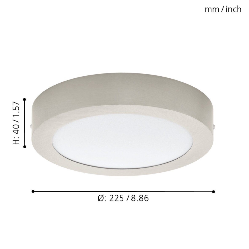 Eglo 32442 - LED-kattovalaisin FUEVA 1 LED/18W/230V