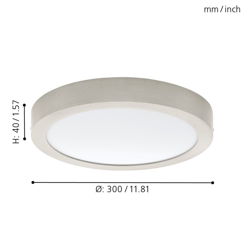 Eglo 32443 - LED-kattovalaisin FUEVA 1 LED/24W/230V
