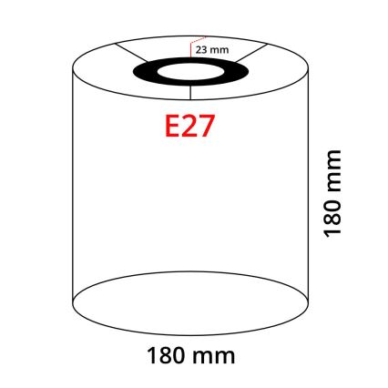 Eglo 32495 - Universaali lampunvarjostin TUNJA E27 halkaisija 18 cm harmaa