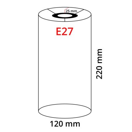 Eglo 32502 - Universaali lampunvarjostin TUNJA E27 halkaisija 12 cm ruskea