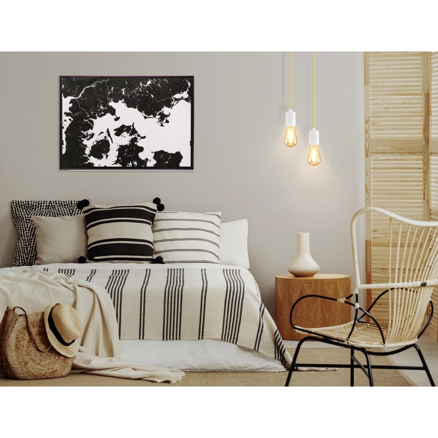 Eglo 32528 - Kattokruunu narulla YORTH 1xE27/60W/230V