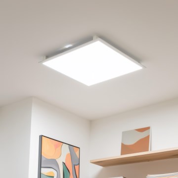 Eglo 32547 - LED RGBW Himmennettävä pinta-asennettava/upotettu paneeli 2in1 SALOBRENA-C LED/34W/230V valkoinen 60x60 cm + kaukosäädin