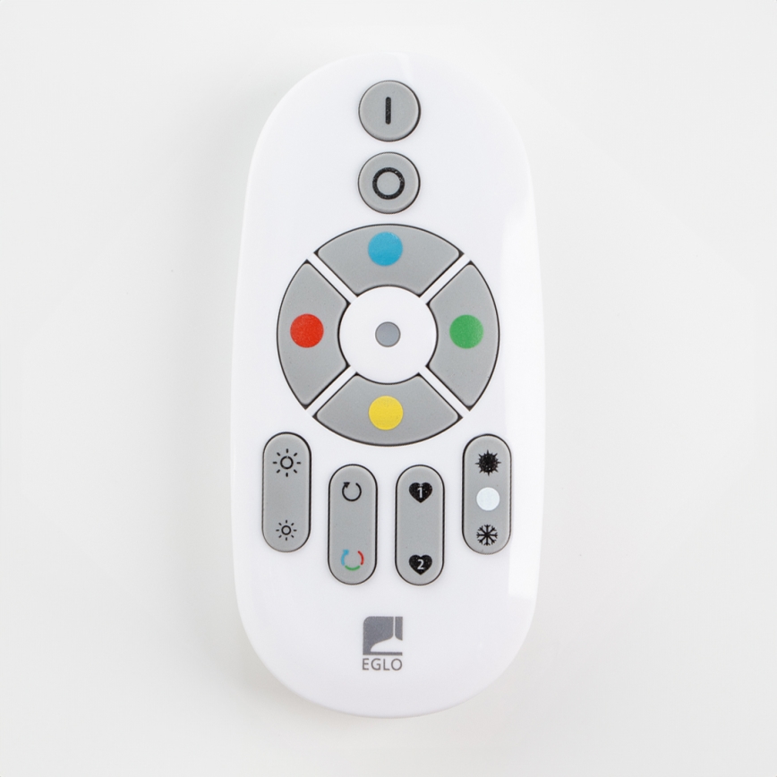 Eglo 32734 - LED RGBW Himmennettävä kiinteä/upotettu panel 2in1 SALOBRENA-C LED/34W/230V valkoinen + kauko-ohjaus