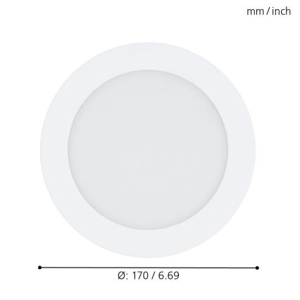 Eglo - LED RGB himmennettävä alasvalaisin FUEVA-C LED/10,5W/230V