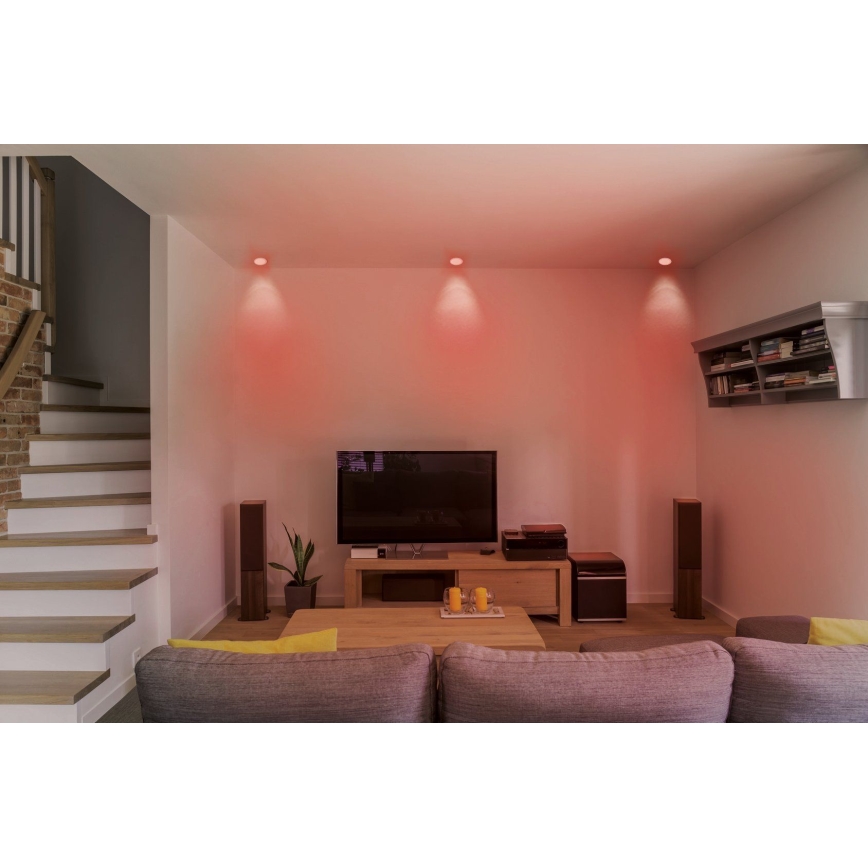 Eglo - LED RGB Himmennettäväupotettava kattovalaisin FUEVA-C LED/10,5W/230V