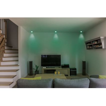 Eglo - LED RGB Himmennettäväupotettava kattovalaisin FUEVA-C LED/10,5W/230V