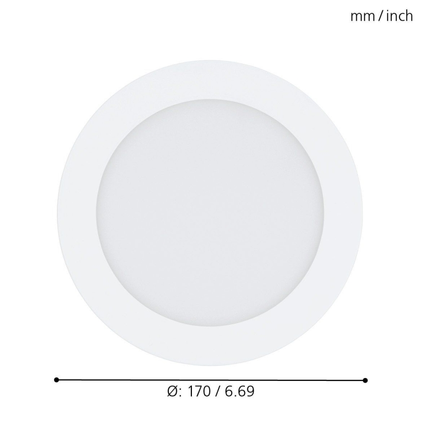 Eglo - LED RGB Himmennettäväupotettava kattovalaisin FUEVA-C LED/10,5W/230V