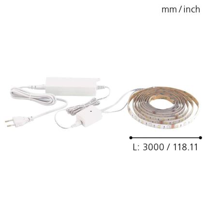 Eglo 32741 - LED-nauha 3m STRIPE-C LED-RGB/11,4W/230