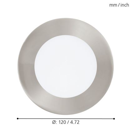 Eglo 32753 - LED RGB himmentävä upotettu valaisin FUEVA-C LED/5,4W/230V