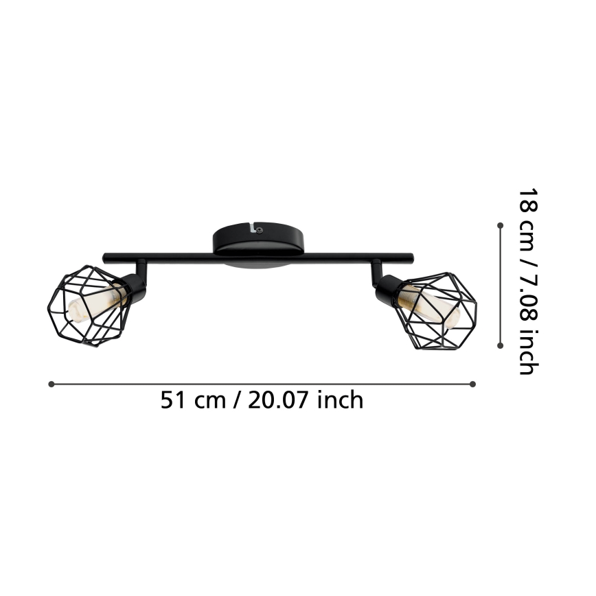Eglo 32766 - LED-kohdevalaisin ZAPATA 2xG9/3W/230V