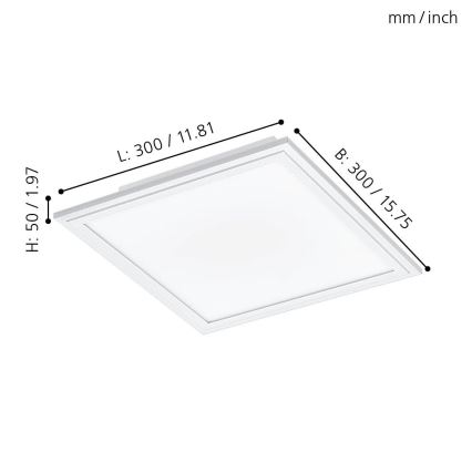 Eglo 32812 - LED-kattopaneeli SALOBRENA LED/16W/230V