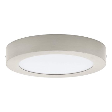 Eglo 32816 - LED himmennettävä kattovalaisin FUEVA LED/17W/230V 3000–6500K ø 22,5 cm mattakromi + kaukosäädin