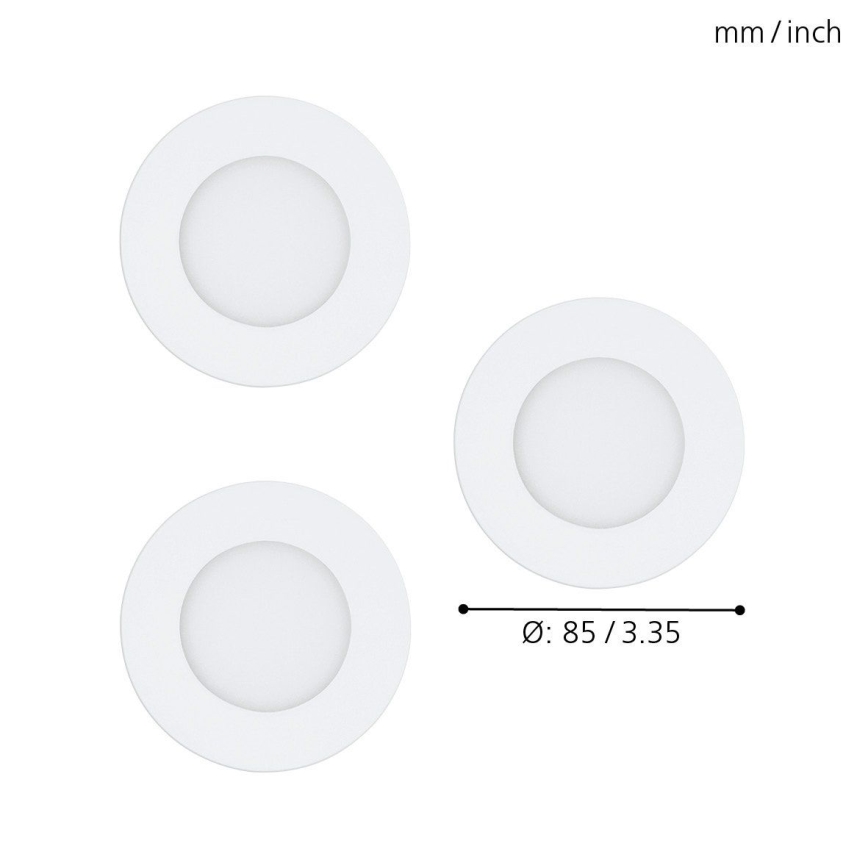 Eglo - ETTI 3x LED RGB Himmennettävä riippuva kattovalaisin FUEVA-C 1xLED/3W/230V