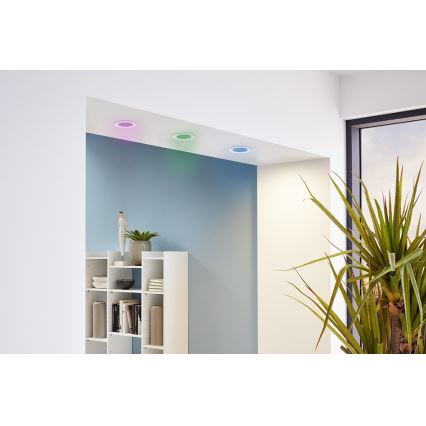 Eglo - 3 kpl LED RGB himmennettävä upotettava alasvalaisin FUEVA-C 1xLED/3W/230V halkaisija 8,5 cm
