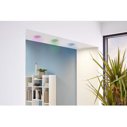 Eglo - 3 kpl setti LED RGB himmennettäviä upotettavia alasvaloja FUEVA-C 1xLED/3W/230V halkaisija 8,5 cm