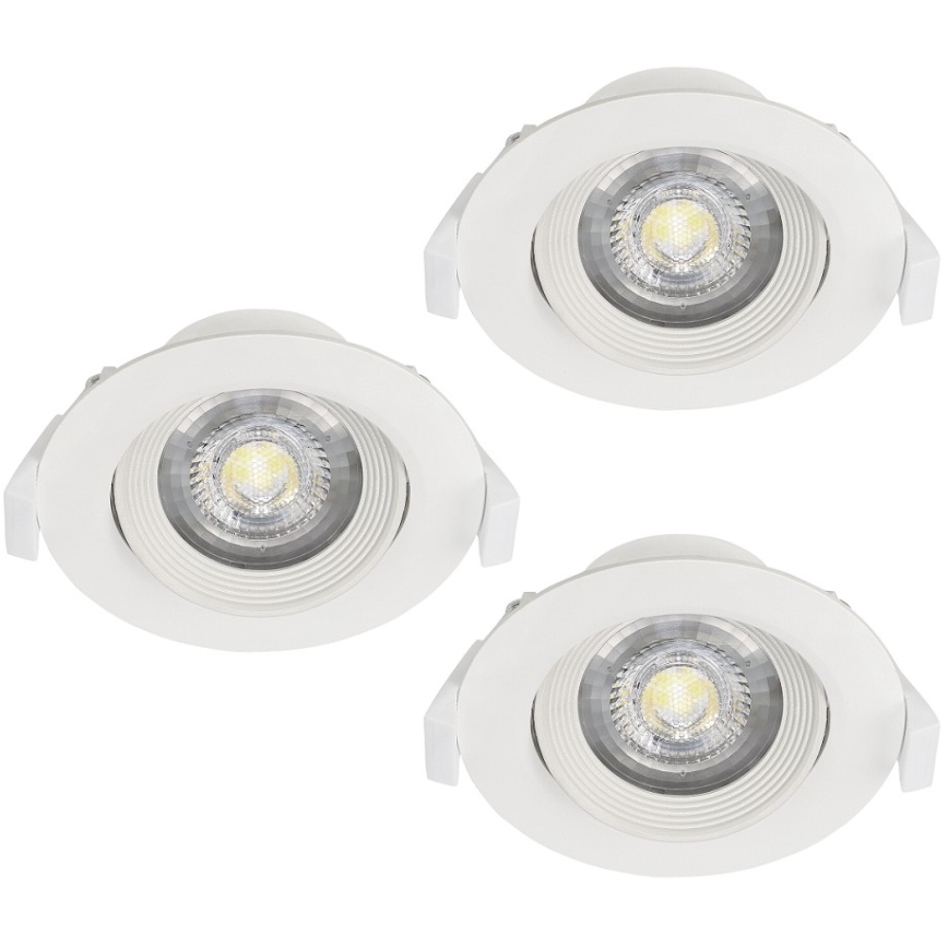 Eglo - SETTI 3x Upotettu valo SARTIANO 1xLED/5W/230V
