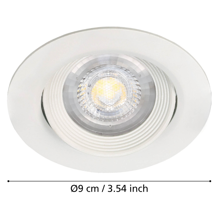 Eglo - SETTI 3x Upotettu valo SARTIANO 1xLED/5W/230V