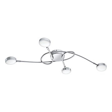 Eglo 32996 - LED Pinta-asennettava kattovalaisin SALTO 4xLED/5,4W/230V kiiltävä kromi