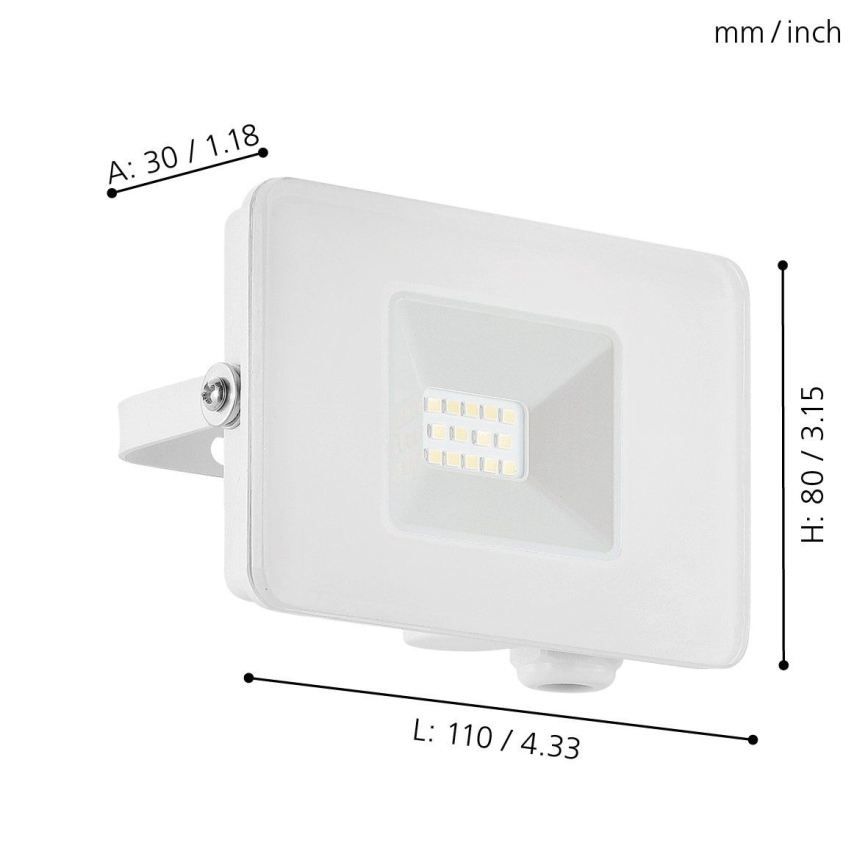 Eglo 33152 - LED-valonheitin FAEDO 3 LED/10W/230V IP65