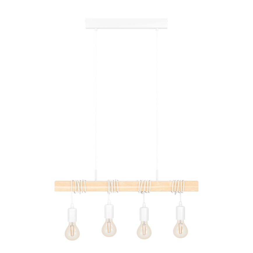 Eglo 33164 - Kattokruunu narulla TOWNSHEND 4xE27/60W/230V