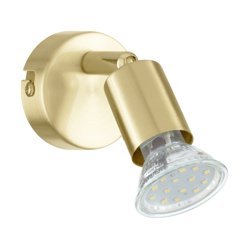 Eglo - LED-seinävalaisin 1xGU10/2,8W/230V 3000K kulta