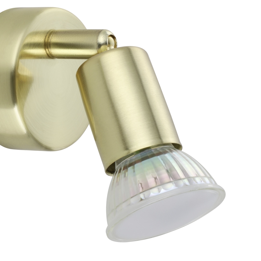 Eglo - LED-seinävalaisin 1xGU10/2,8W/230V 3000K kulta