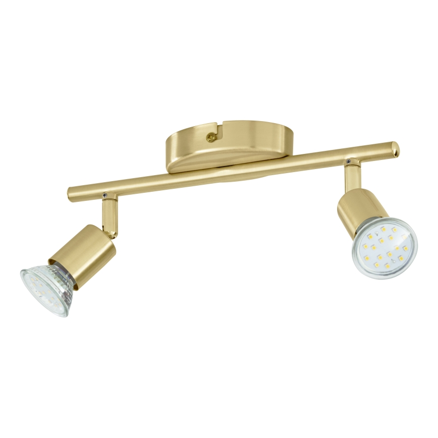 Eglo - LED-kohdevalaisin 2xGU10/2,8W/230V 3000K kulta