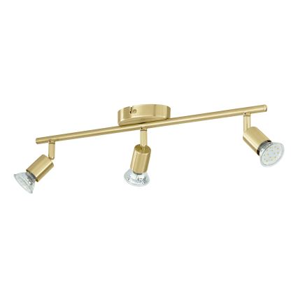 Eglo - LED-kohdevalaisin 3xGU10/2,8W/230V 3000K kulta
