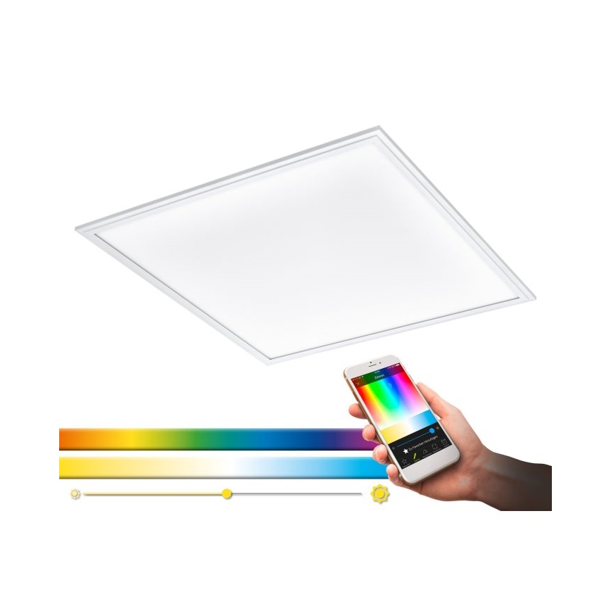 Eglo 33204 - LED RGBW Himmennysvalo SALOBRENA-C LED/34W/230V 2700-6500K + kauko-ohjaus