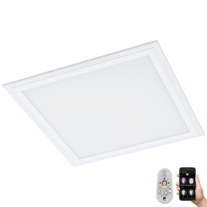 Eglo 33206 - RGBW Himmennettävä kattovalaisin SALOBRENA-C LED/16W/230V + kauko-ohjaus