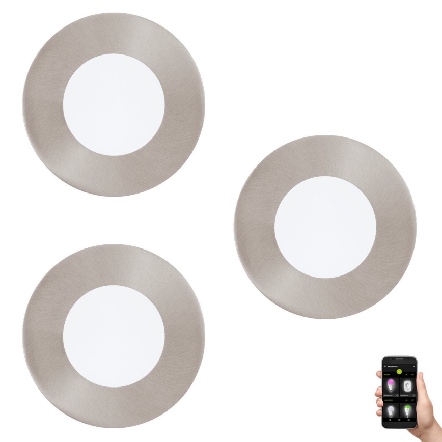 Eglo 33216 - SETTI 3x LED RGBW Himmennettävä riippuva kattovalaisin FUEVA-C LED/3W/230V