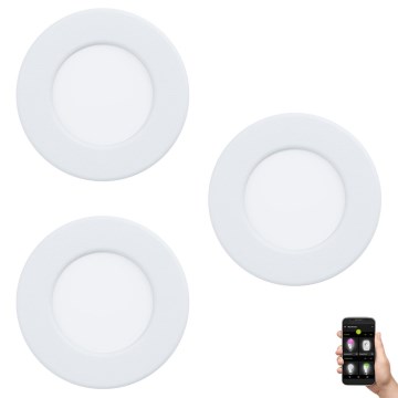 Eglo 33217 - SETTI 3xLED RGBW Himmennettävä riippuva kattovalaisin FUEVA LED/3W/230V
