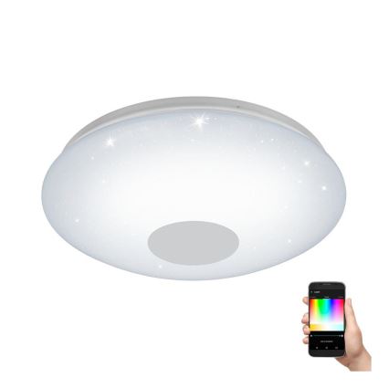 Eglo 33218 - LED RGBW himmennettävä kattovalaisin VOLTAGO-C LED/17W/230V 2700-6500K halkaisija 38 cm