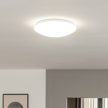 Eglo 33219 - GIRON-C RGBW-LED himmennettävä kattovalaisin LED/17W/230V, halkaisija 30 cm, valkoinen