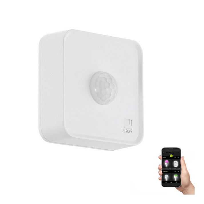 Eglo 33236 - Ulkoliikennanturi CONNECT SENSOR 3xAA 12 m valkoinen IP44