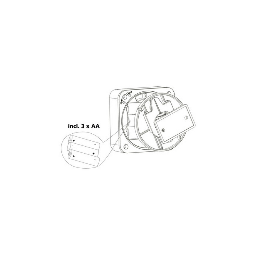 Eglo 33236 - Ulkoliikennetunnistin CONNECT SENSOR 12 m valkoinen IP44