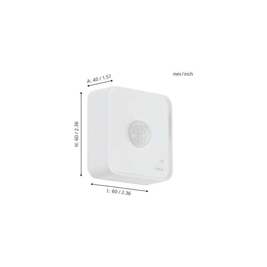 Eglo 33236 - Ulkoliikennetunnistin CONNECT SENSOR 12 m valkoinen IP44
