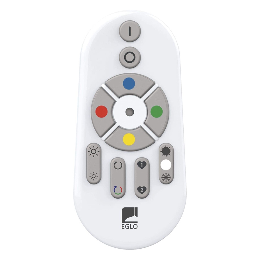 Eglo 33272 - LED RGBW Himmennettävä kattovalo TOTARI-C LED/34W/230V 2700-6500K valkoinen + kauko-ohjaus