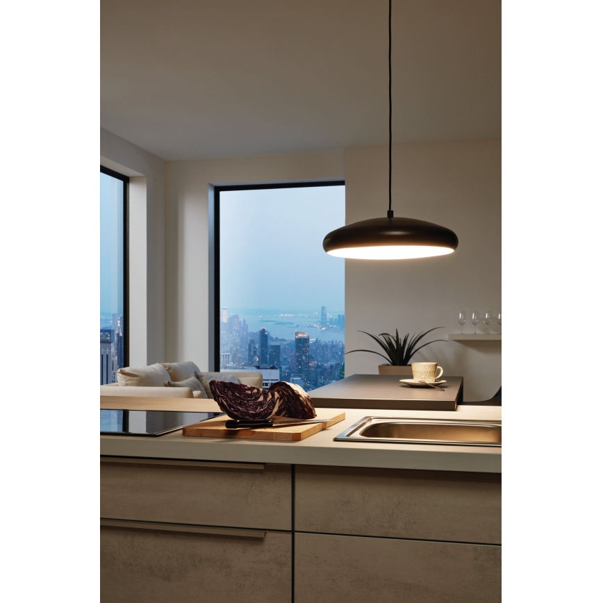 Eglo 33328 - LED RGBW Himmennettävä kattokruunu johdossa RIODEVA-C LED/27W/230V 2700-6500K musta
