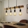 Eglo 33378 - LED-kattokruunu johdossa TOWNSHEND 4xE27/4W/230V 2200K beige/musta