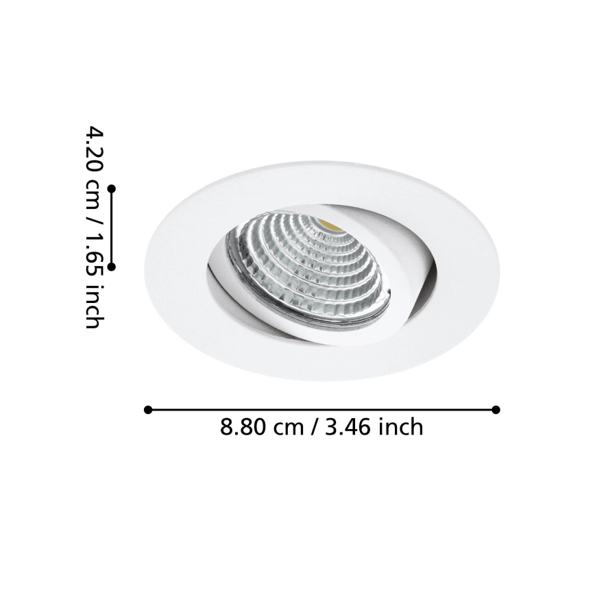 Eglo - SETTI 3xLED Himmennysvalo 3xLED/6W/230V valkoinen