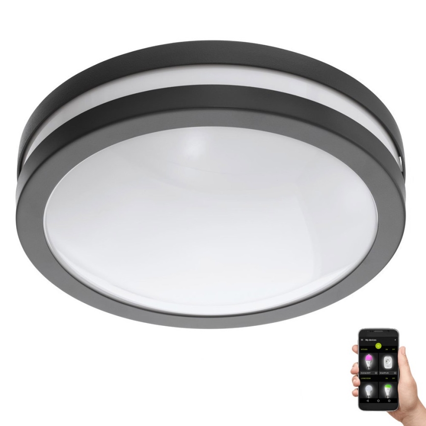 Eglo 33571 - Himmennettävä LED-valaisin kylpyhuoneeseen LOCANA-C LED/14W/230V IP44 musta