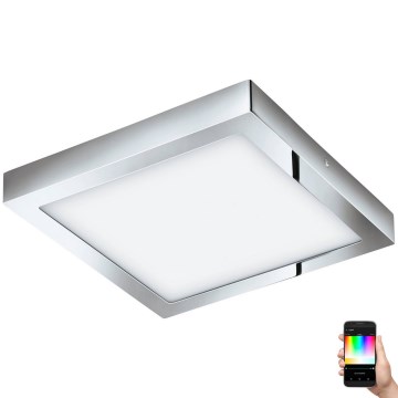Eglo 33668-LED RGBW Himmennettävä kylpyhuonevalo FUEVA-C 21W/230V 30x30cm IP44