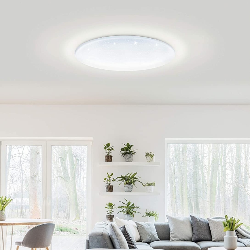 Eglo 33669 - LED RGBW Himmennettävä kattovalo TOTARI-C LED/43W/230V 2700-6500K valkoinen + kauko-ohjaus