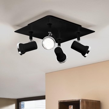 Eglo 33678 - kylpyhuoneen LED-kohdevalo TAMARA 1 4xGU10/3,3W/230V IP44