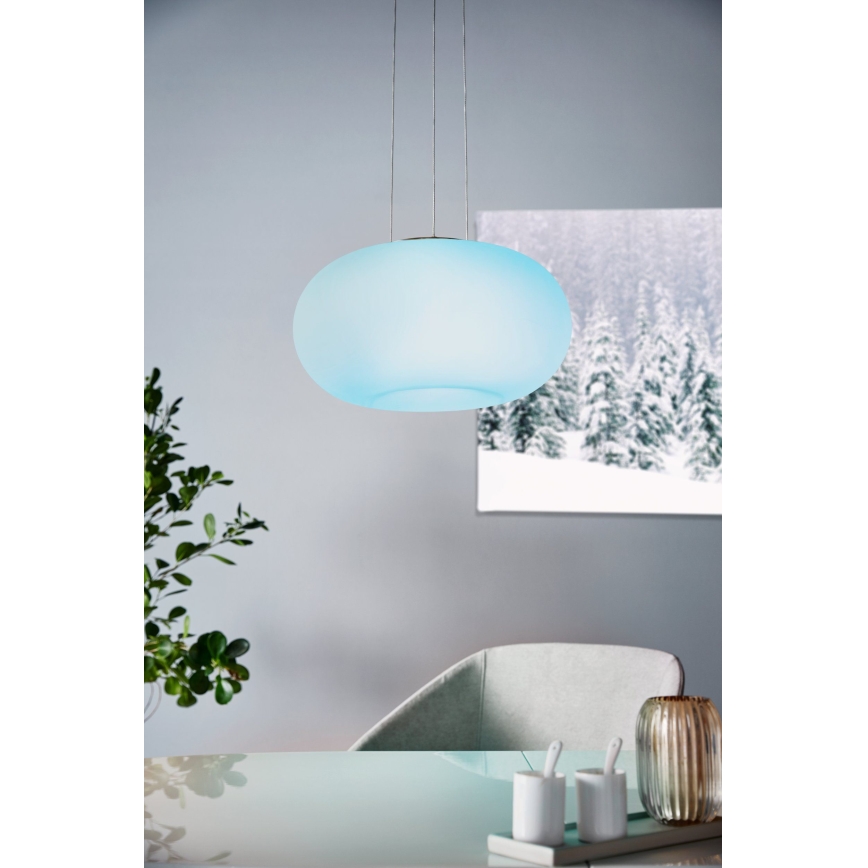 Eglo 33766 - LED RGBW Himmennettävä kattokruunu johdossa OPTICA-C LED/22W/230V 2700-6500K halkaisija 37,5 cm