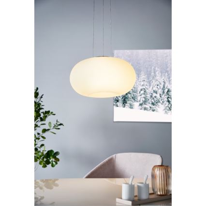 Eglo 33766 - LED RGBW Himmennettävä kattokruunu johdossa OPTICA-C LED/22W/230V 2700-6500K halkaisija 37,5 cm